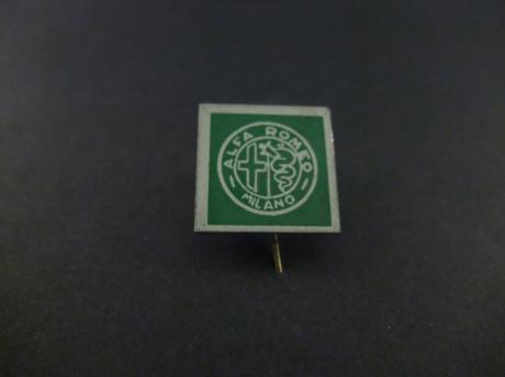 Alfa-Romeo Milano Italiaanse autofabrikant logo lichtgroen